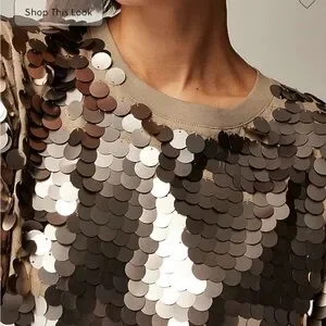 Crew Tops Nwt Jcrew Collection Sequinembellished Tshirt